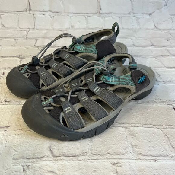 KEEN Newport Hydro Steel Gray/Blue Sandals Ladies size 8.5 - Picture 1 of 4